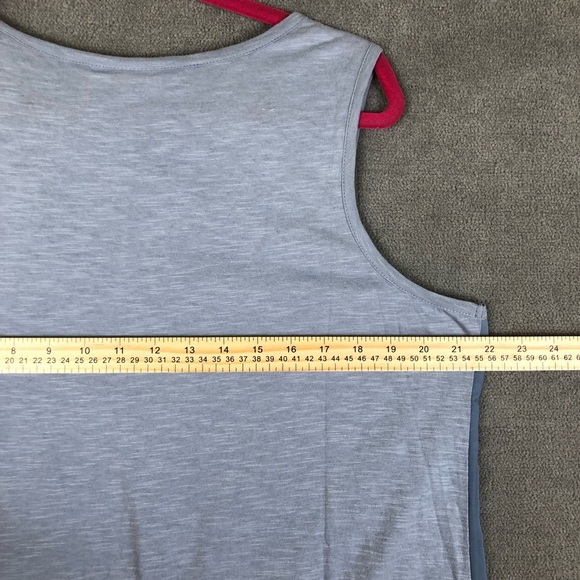 Logo Lavish by Lori Goldstein Tunic Top Women's Small Beaded Tank Blouse size L - Picture 6 of 7